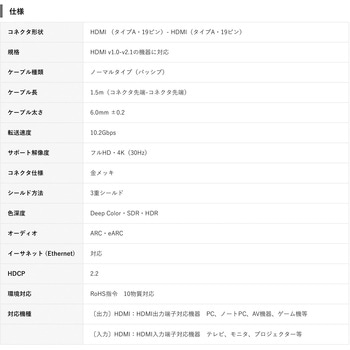4K対応 HDMI ケーブル Vodaview