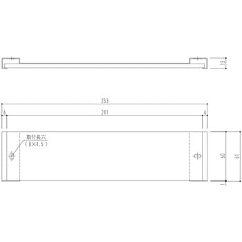室名札 平付型 無地 - 神栄ホームクリエイト(旧:新協和)