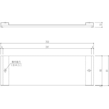 室名札 平付型 無地 - 神栄ホームクリエイト(旧:新協和)