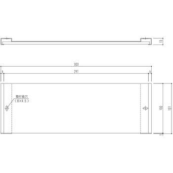 室名札 平付型 無地 - 神栄ホームクリエイト(旧:新協和)