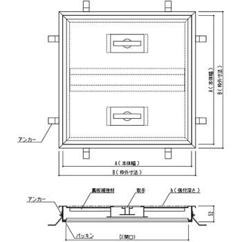 フロア-ハッチ(樹脂タイル用) 神栄ホームクリエイト(旧:新協和)