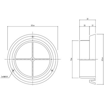 パイプ仮枠止(コーキング溝付) 神栄ホームクリエイト(旧:新協和)