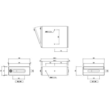 郵便受箱(ダイヤル錠付)前入後出型 神栄ホームクリエイト(旧:新協和)