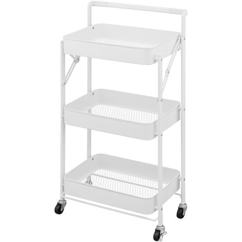 組立簡単! スチールワゴン 持ち手付 アイリスオーヤマ