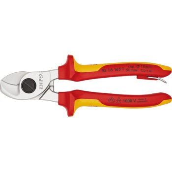 絶縁ケーブルカッター (落下防止リング付き) KNIPEX(クニペックス)