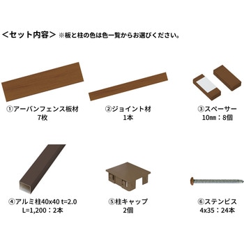 アーバンフェンス+シボ 連結セット H1000×W2000 隙間10 エクスタイル