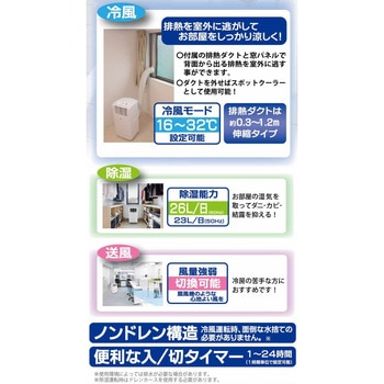 移動式エアコン 窓用エアコン 冷房専用タイプ ナカトミ