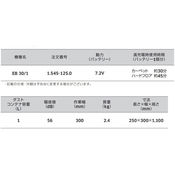 ドライクリーナー EB 30/1 ケルヒャー