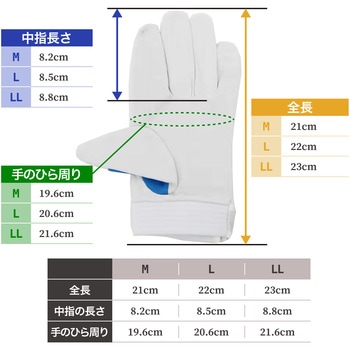 豚革クレスト手袋袖口マジック背抜き ヤマショウ