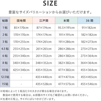 洗えるい草風カーペット ライアン 萩原