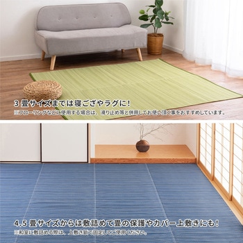 洗えるい草風カーペット ライアン 萩原