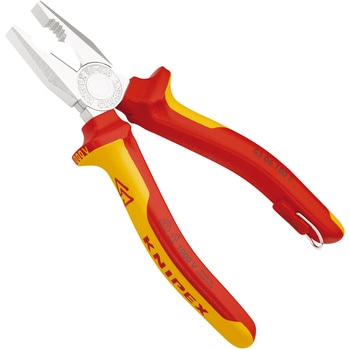絶縁ペンチ 1000V (落下防止リング付き) KNIPEX(クニペックス)