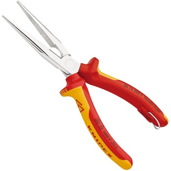 絶縁先長ラジオペンチ (落下防止リング付き) KNIPEX(クニペックス)