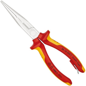 絶縁先長ラジオペンチ (落下防止リング付き) KNIPEX(クニペックス)