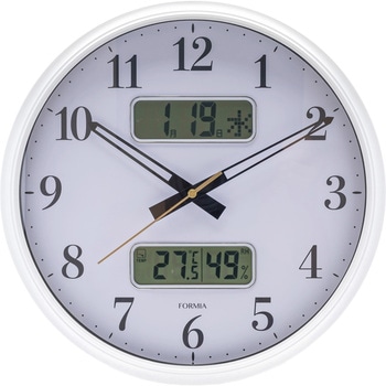 温度湿度日付表示付き掛時計 保土ヶ谷電子販売