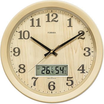 温度湿度表示付き電波掛時計 保土ヶ谷電子販売