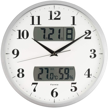 温度湿度日付表示付き電波掛時計 保土ヶ谷電子販売