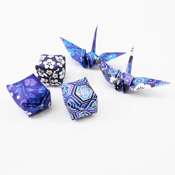 藍染風友禅千代紙 7.5cm 6柄 120枚 エヒメ紙工