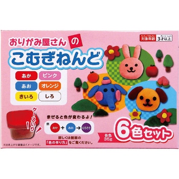 こむぎねんど6色 エヒメ紙工