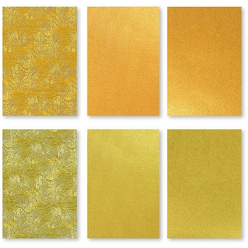 金色和紙三つ折り 6枚 - エヒメ紙工