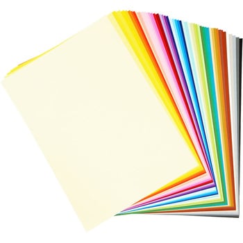 天糊50色色画用紙 エヒメ紙工