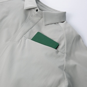 長袖ポロシャツ クロダルマ