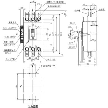 GS-400C 3P 400A 漏電警報付配線用遮断器 1台 日立産機システム 【通販