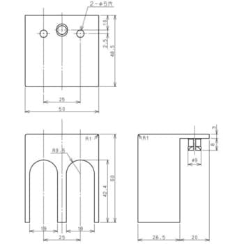 TMC-1 2P (IV) 配線用遮断器/漏電遮断器用端子カバー 1台 日立産機