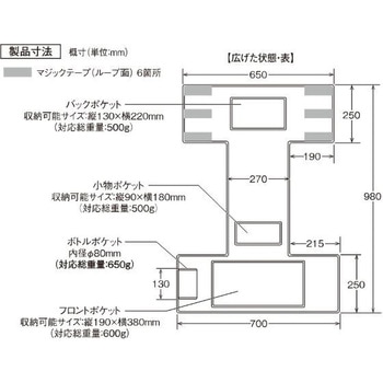 トラック用 助手席ポケット BK 槌屋ヤック