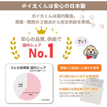 ウンチ処理袋 ペット用 散歩 お手軽 グリーンポイ太くん 200枚入 PHOENIX EINZEL