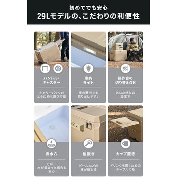 ポータブル冷蔵庫 車載冷蔵庫 ICEBERG 29L コヨーテタン PowerArQ