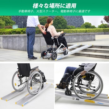 車椅子スロープ 伸縮式 介護用スロープ Ruedamann