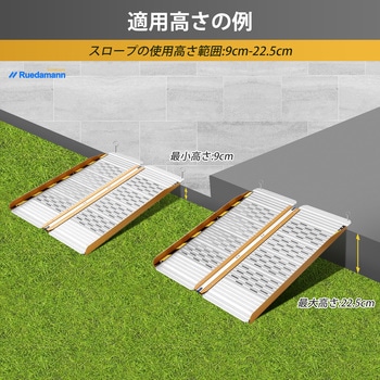 車椅子スロープ  折り畳式 段差解消 Ruedamann