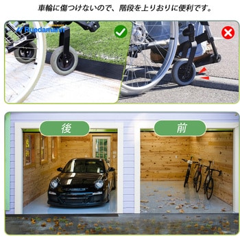 段差スロープ 室内屋外兼用 ゴム製 裁断可能 Ruedamann