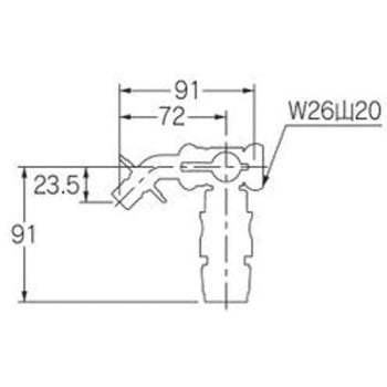 洗濯機用分岐パイプ カクダイ