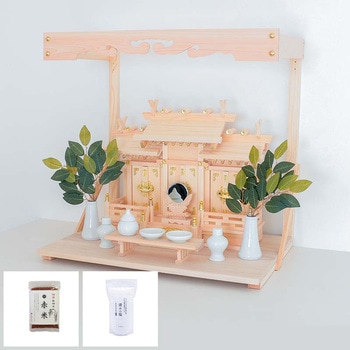 神棚　kagari　神具セット　榊 神棚 kagari 神具セット 榊