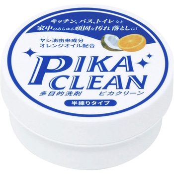 家庭用総合美化剤 ピカクリーン 200g 灰色固練状石鹸 日伸産業