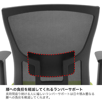 サリダチェア YL5 ランバーサポート付メッシュバック (お客様組立品) イトーキ