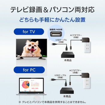 テレビ録画&パソコン両対応 外付けハードディスク I ・O DATA(アイ・オー・データ)