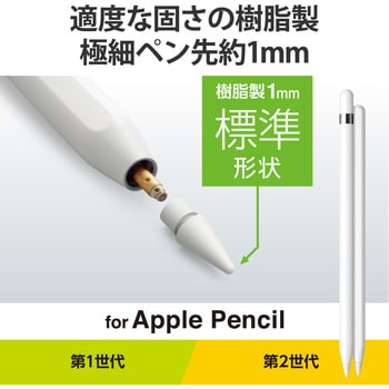 P-TIPAPS01WH 交換用ペン先 Apple Pencil 第2世代 第1世代用 3個入 太