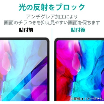 iPad 10.9インチ 第 10 世代 用 のぞき見防止フィルター 着脱式 360度(上下左右) タッチ操作可 ブルーライトカット エレコム