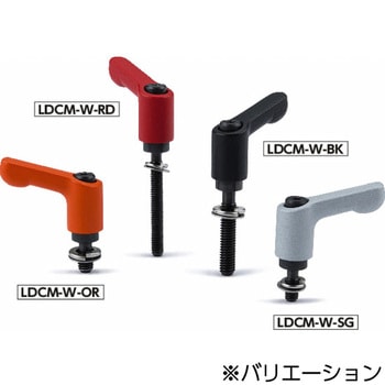 ミニクランプレバー ばね座金組み込みタイプ(おねじ) LDCM‐W NBK(鍋屋バイテック会社)