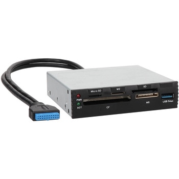 SD4.0/UHS-II対応 対応メディア57種類 USB 5Gbps 3.5インチベイ内蔵型 マルチカードリーダー/ライター OWLTECH(オウルテック)