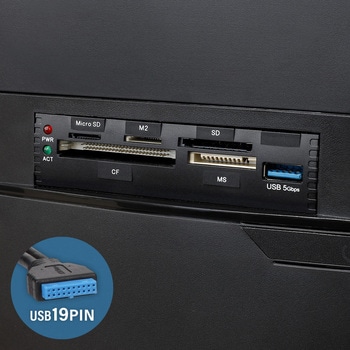 SD4.0/UHS-II対応 対応メディア57種類 USB 5Gbps 3.5インチベイ内蔵型 マルチカードリーダー/ライター OWLTECH(オウルテック)