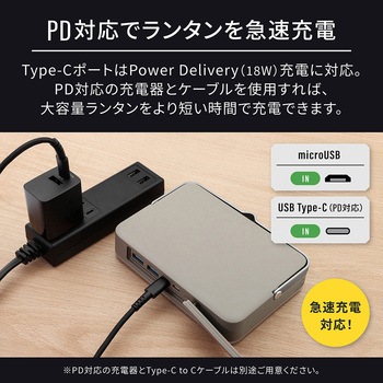 ebiブランド 大光量 LEDランタン PD20W出力対応 大容量24000mAhモバイルバッテリー内蔵 ランプシェード付き OWLTECH(オウルテック)