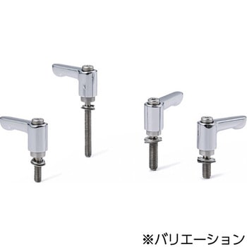 ミニクランプレバー ばね座金組み込みタイプ・フラットタイプ(おねじ・ステンレス製) LHCMS‐W‐CR NBK(鍋屋バイテック会社)