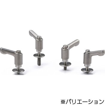 ミニクランプレバー 平座金組み込みタイプ(おねじ・オールステンレス製) LDCMS‐LW‐AS NBK(鍋屋バイテック会社)