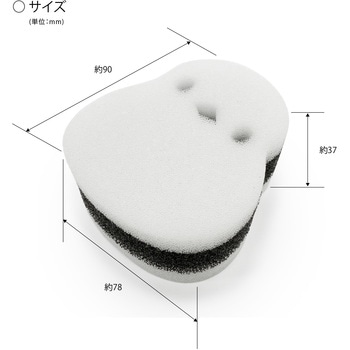 シマエナガ キッチンスポンジ 小久保工業所