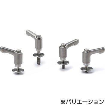 ミニクランプレバー 長穴用座金組み込みタイプ(おねじ・ステンレス製) LDCMS‐LWP‐CR NBK(鍋屋バイテック会社)