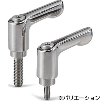 ミニクランプレバー(おねじ・オールステンレス製) LDCMS‐NI‐HP NBK(鍋屋バイテック会社)